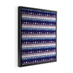 Mountains & Moons Stripe Framed Canvas Print Gallery Image 2