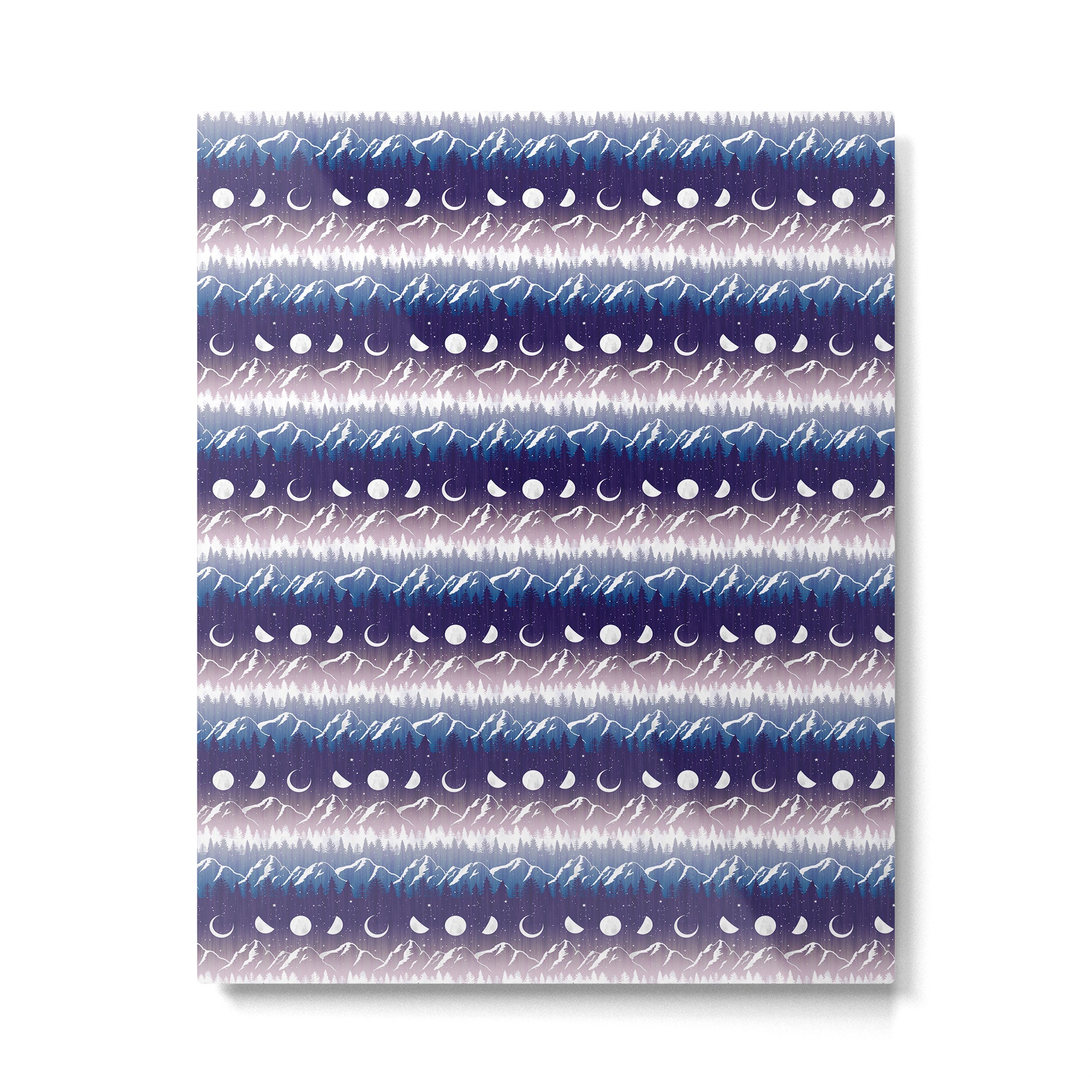 Mountains & Moons Stripe Metal Print Gallery Image 6