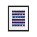 Mountains & Moons Stripe Framed Art Print Gallery Image 6