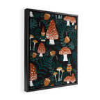 Mushroom Forest Gnomes Framed Canvas Print Gallery Image 2