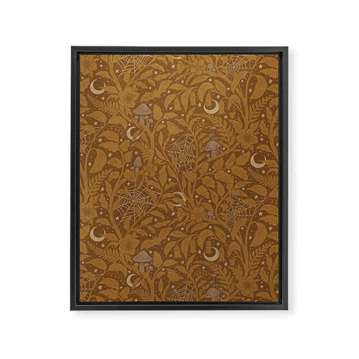 Mysterious Garden - bronze Framed Canvas Print Gallery Image 1