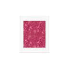 Mysterious Garden - dark pink Art Print Gallery Image 1