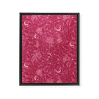 Mysterious Garden - dark pink Framed Canvas Print Gallery Image 8