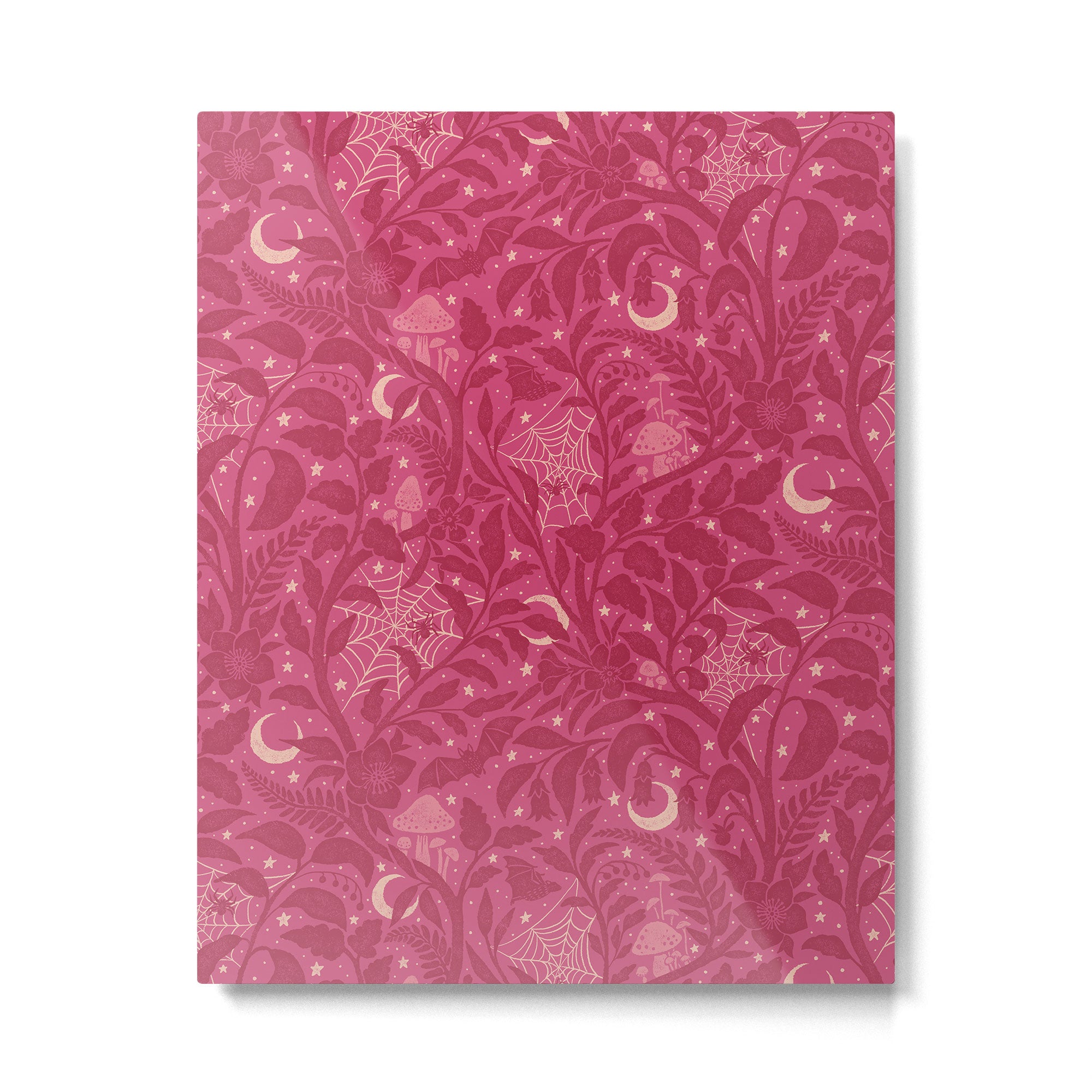 Mysterious Garden - dark pink Metal Print Gallery Image 6