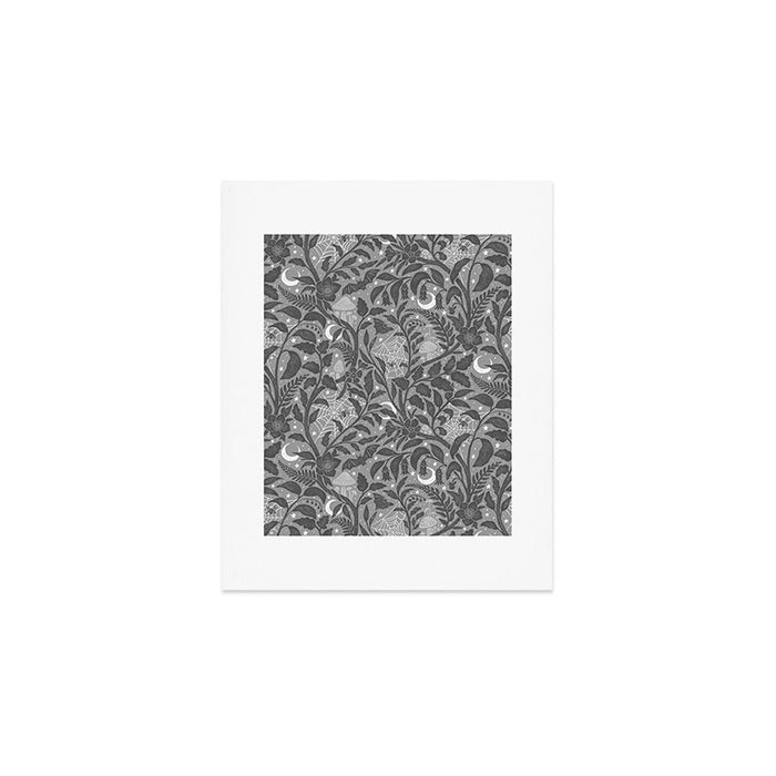 Mysterious Garden - Grayscale  Art Print Gallery Image 1