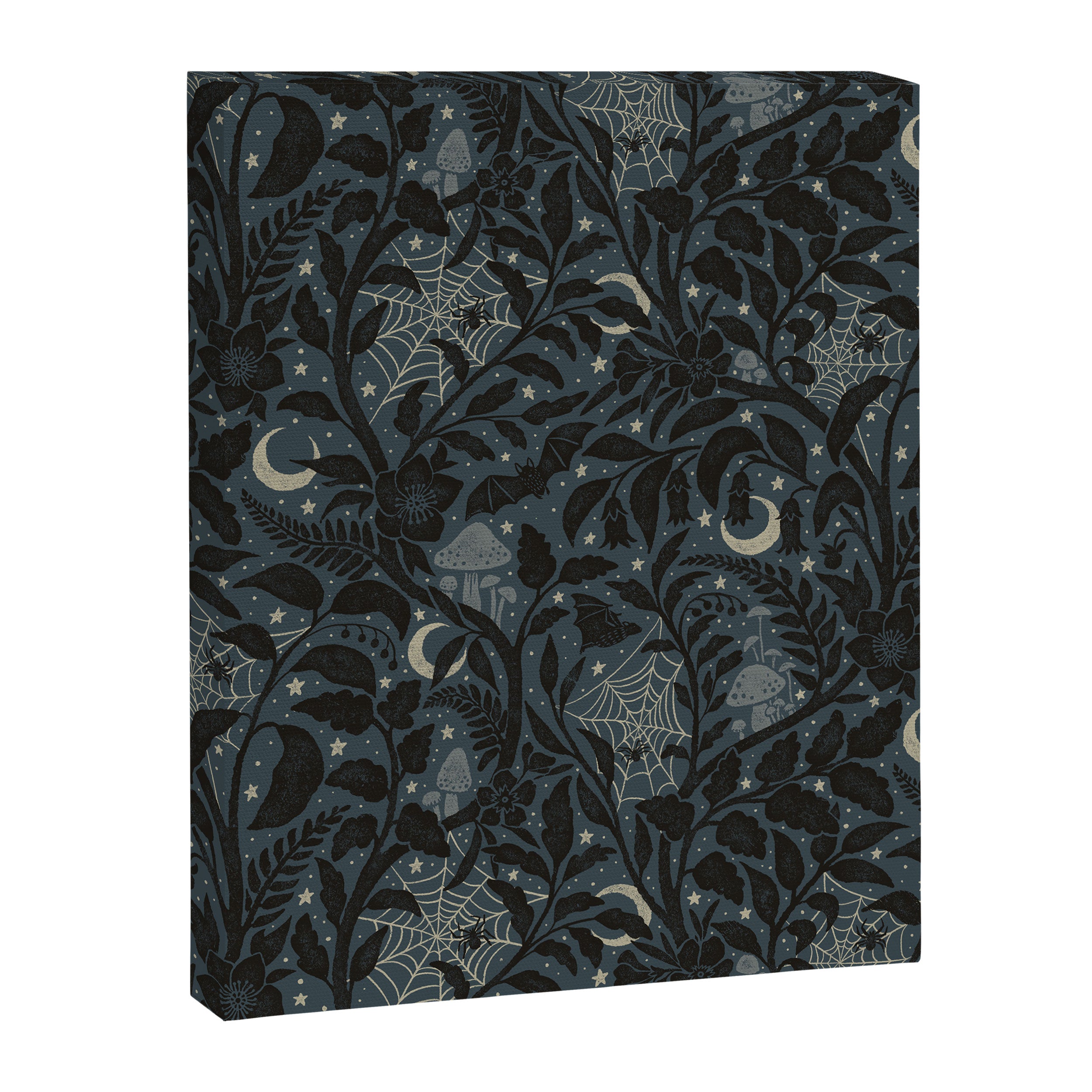 Mysterious Garden - midnight blue Canvas Print Gallery Image 8