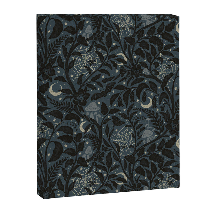 Mysterious Garden - midnight blue Canvas Print Gallery Image 1