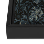 Mysterious Garden - midnight blue Framed Canvas Print Gallery Image 3