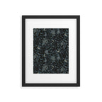 Mysterious Garden - midnight blue Framed Art Print Gallery Image 6