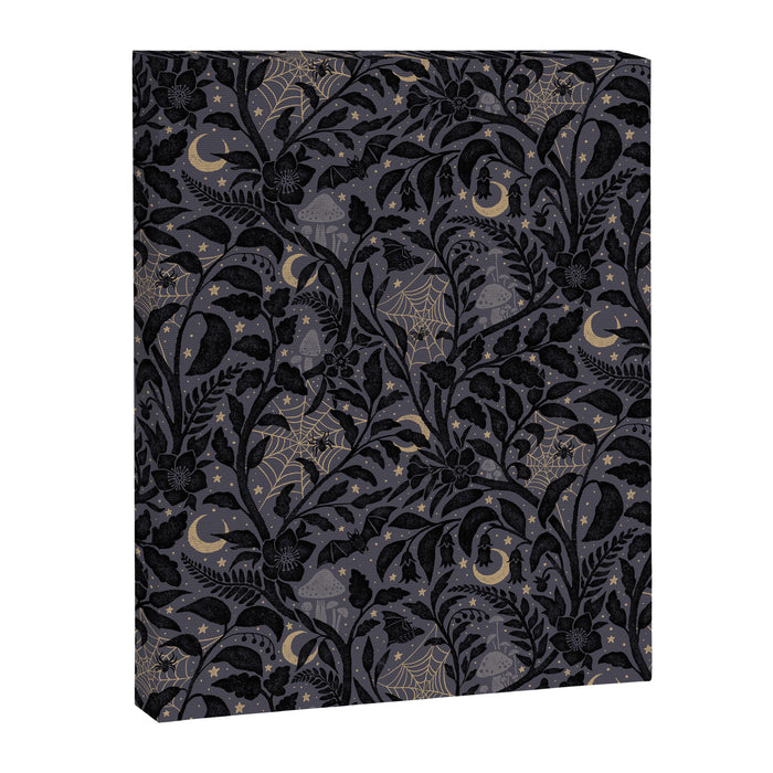 Mysterious Garden - midnight violet Canvas Print Gallery Image 1