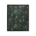 Mysterious Garden - moss green Framed Canvas Print Gallery Image 8