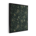Mysterious Garden - moss green Framed Canvas Print Gallery Image 2