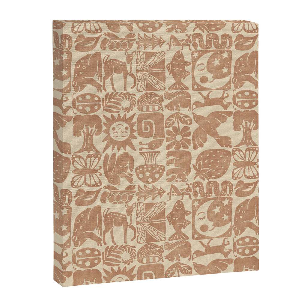 Nature Blocks - terracotta Canvas Print Gallery Image 8