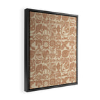Nature Blocks - terracotta Framed Canvas Print Gallery Image 2