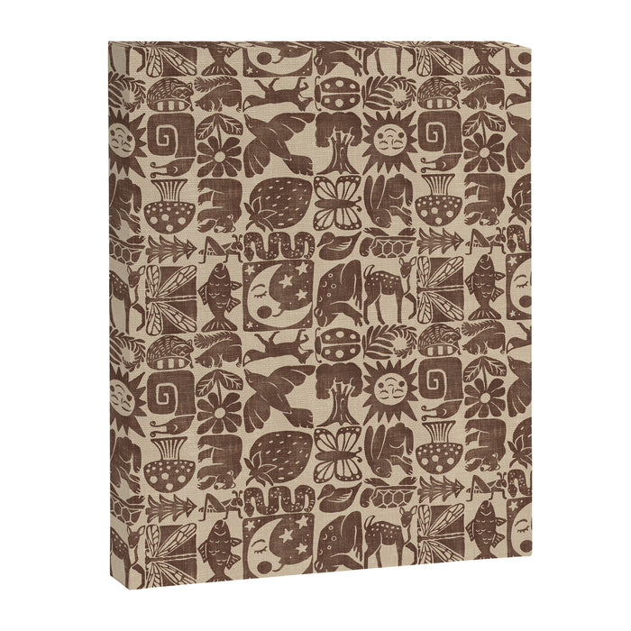 Nature Blocks - walnut brown Canvas Print Gallery Image 1