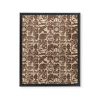 Nature Blocks - walnut brown Framed Canvas Print Gallery Image 8