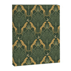 Night Cheetahs - Fern Green and Gold Canvas Print Gallery Image 8