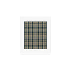 North Country Plaid - classic blue and green Art Print Gallery Image 1