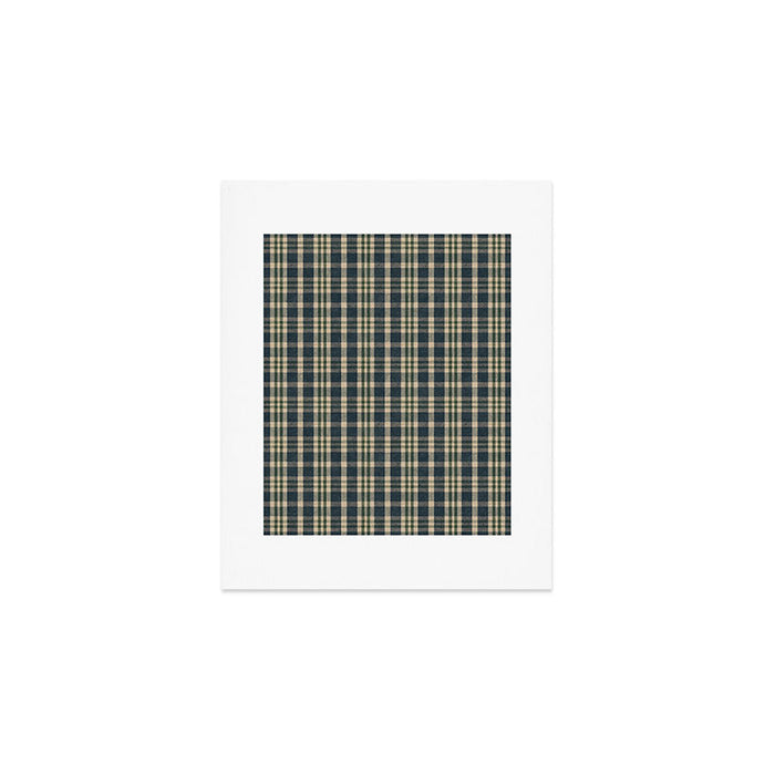 North Country Plaid - classic blue and green Art Print Gallery Image 1