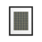 North Country Plaid - classic blue and green Framed Art Print Gallery Image 4