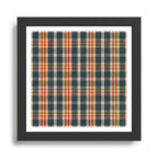 North Country Plaid - classic blue and red Framed Art Print Gallery Image 1