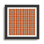 North Country Plaid - classic red and brown Framed Art Print Gallery Image 1