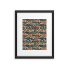 North Country Summer - classic blue, green, brown, and red Framed Art Print Gallery Image 6