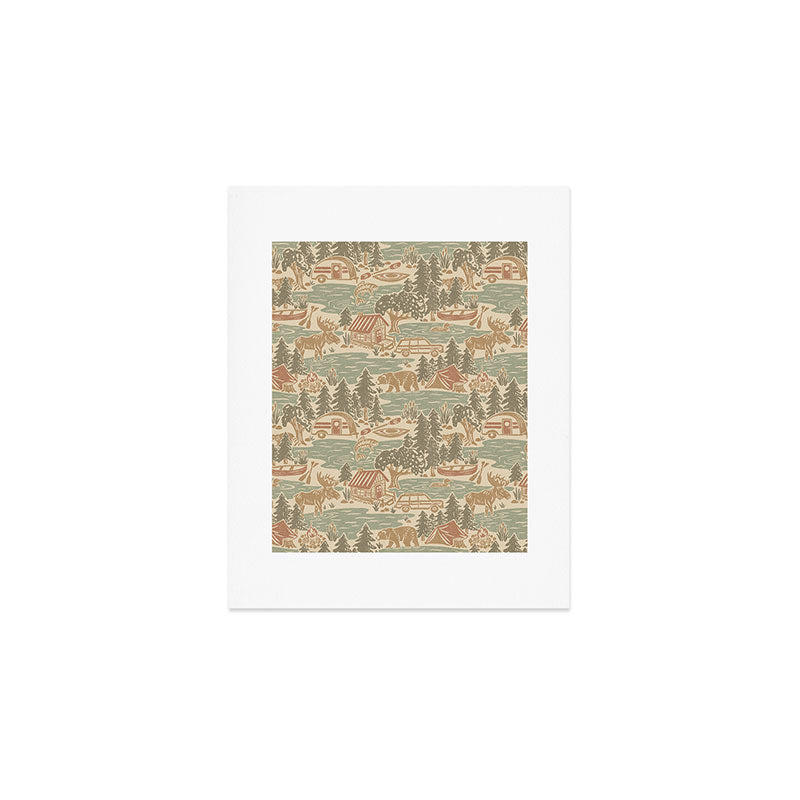 North Country Summer - soft neutrals Art Print Gallery Image 1