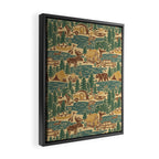 North Country Summer - spruce and gold Framed Canvas Print Gallery Image 2
