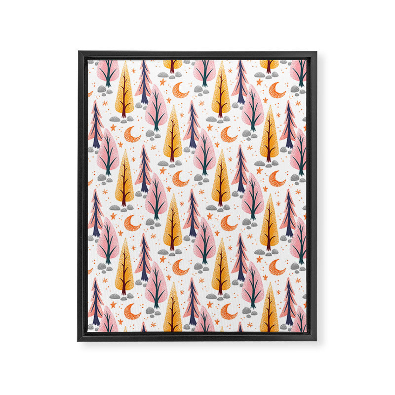 October Moon Framed Canvas Print Gallery Image 8