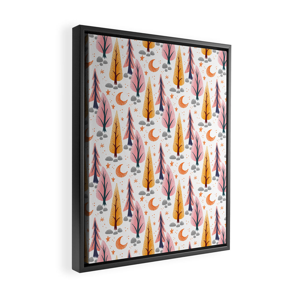 October Moon Framed Canvas Print Gallery Image 2