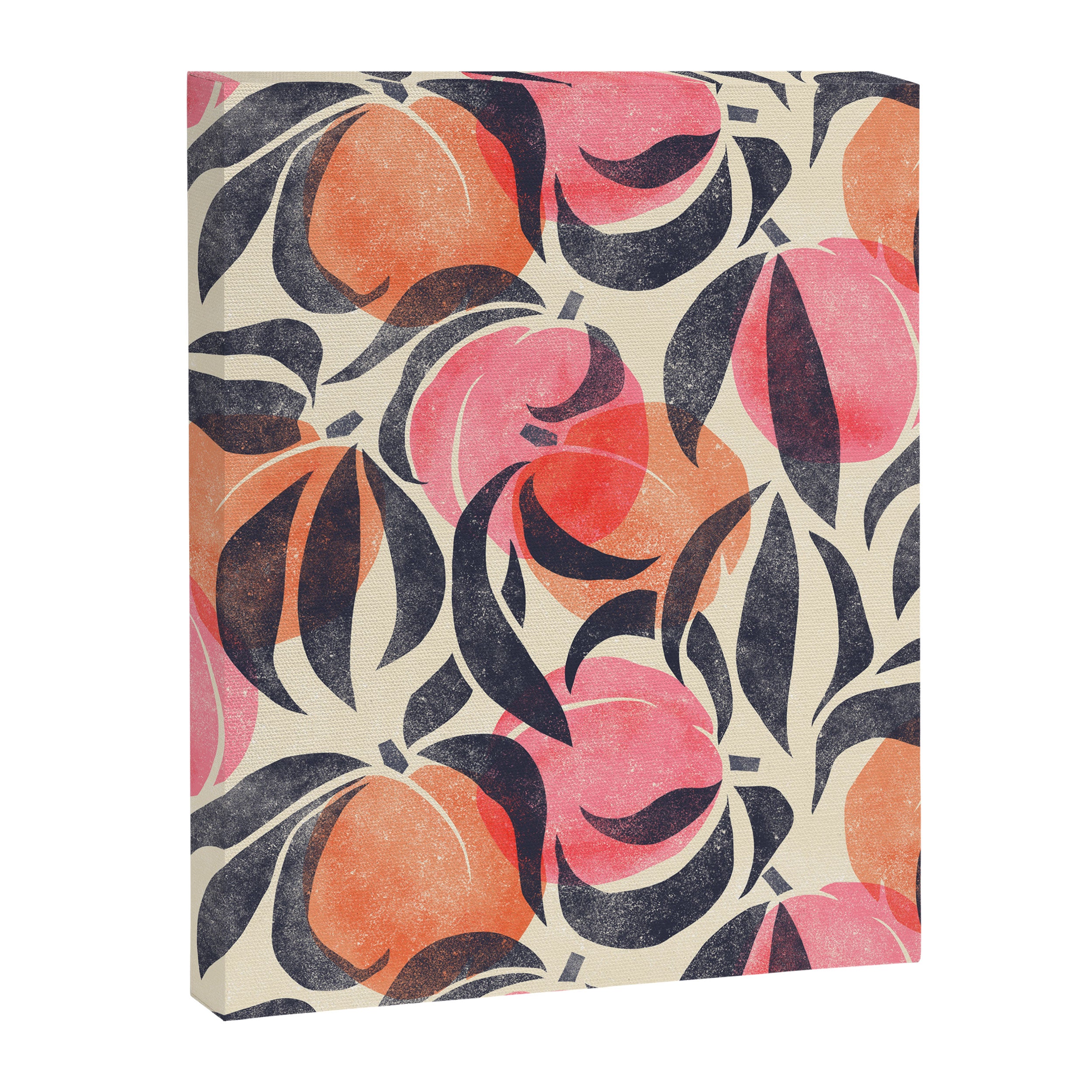 Peaches - pink & midnight  Canvas Print Gallery Image 8
