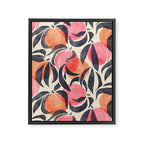 Peaches - pink & midnight  Framed Canvas Print Gallery Image 8