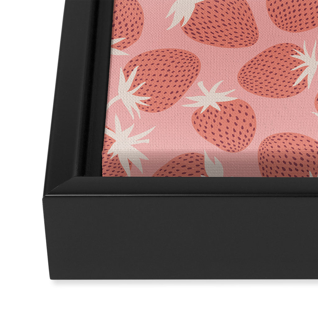 Pink Strawberries Framed Canvas Print Gallery Image 3