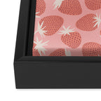 Pink Strawberries Framed Canvas Print Gallery Image 3