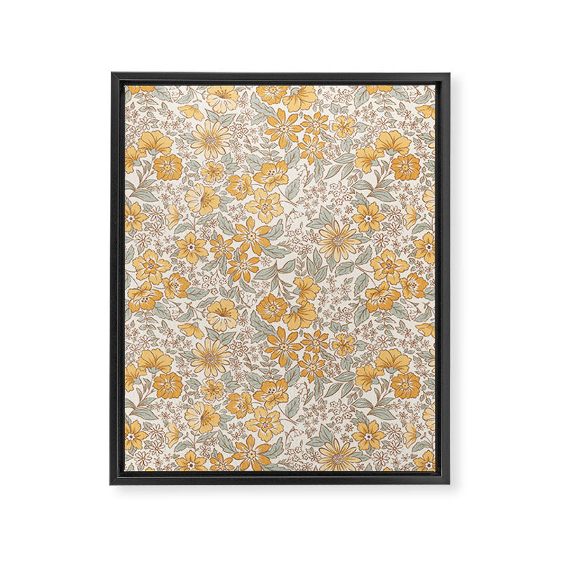 Posey - gold and sage Framed Canvas Print Gallery Image 8