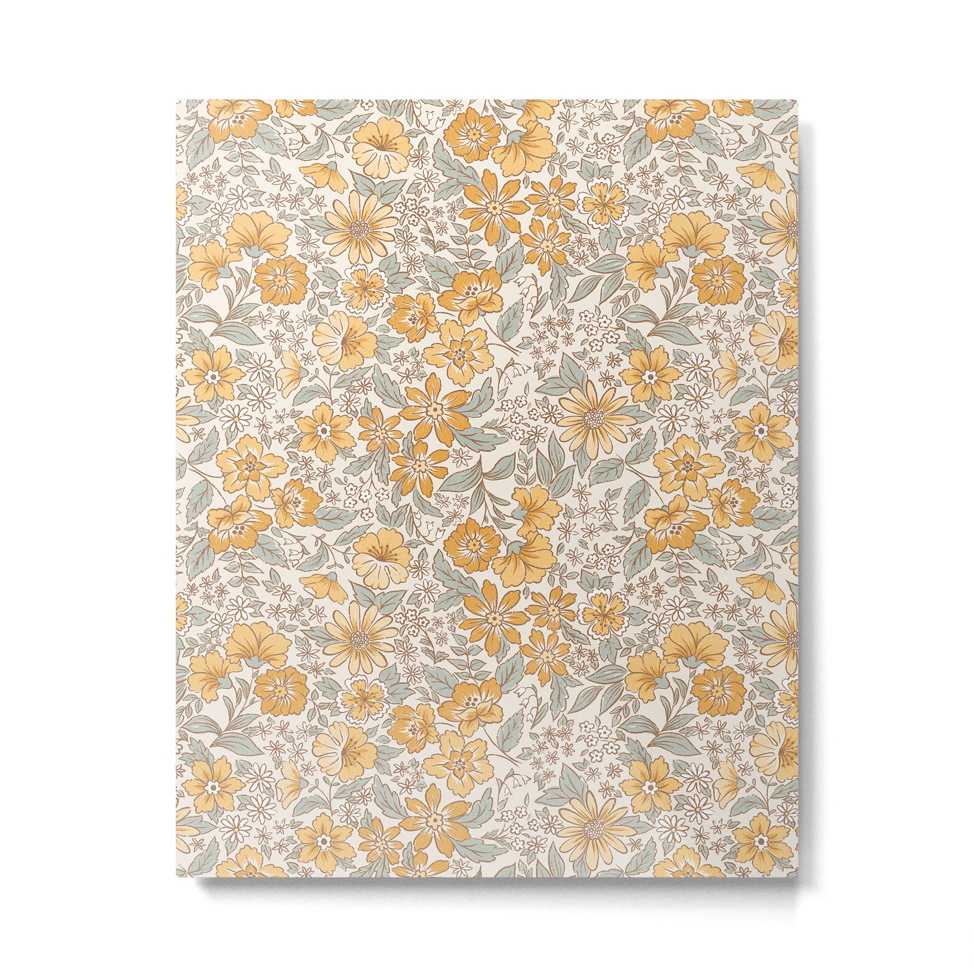 Posey - gold and sage Metal Print Gallery Image 6