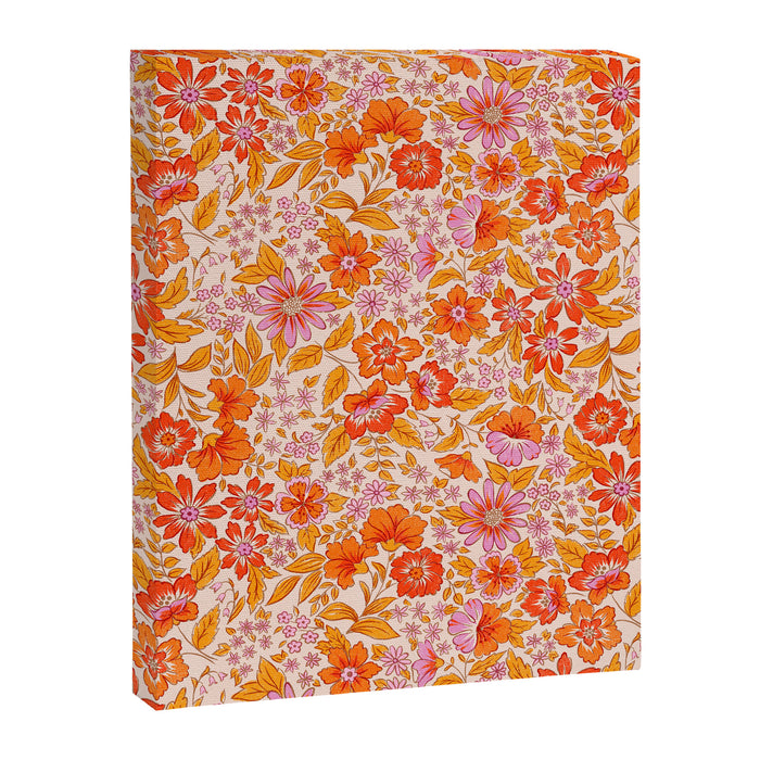 Posey - orange and pink Canvas Print Gallery Image 1