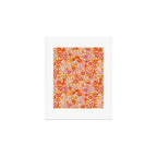 Posey - orange and pink Art Print Gallery Image 1