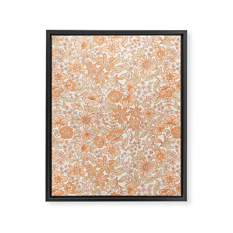 Posey - peach Framed Canvas Print Gallery Image 8