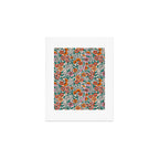 Posey - pink, orange, and teal Art Print Gallery Image 1