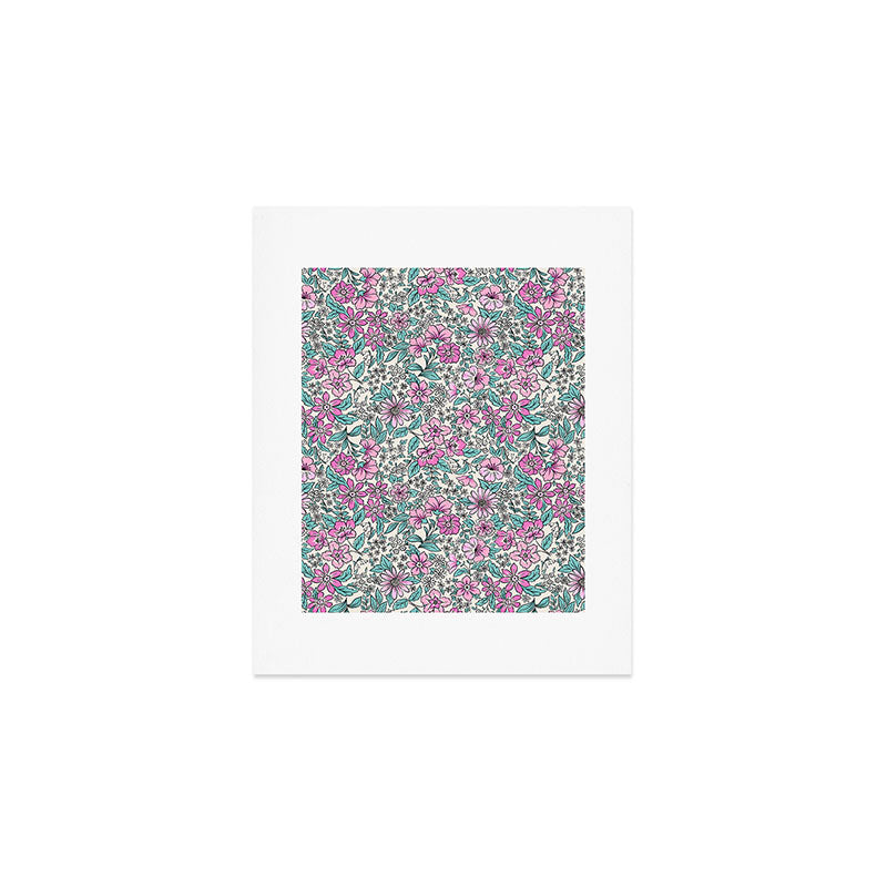 Posey - purple Art Print Gallery Image 1