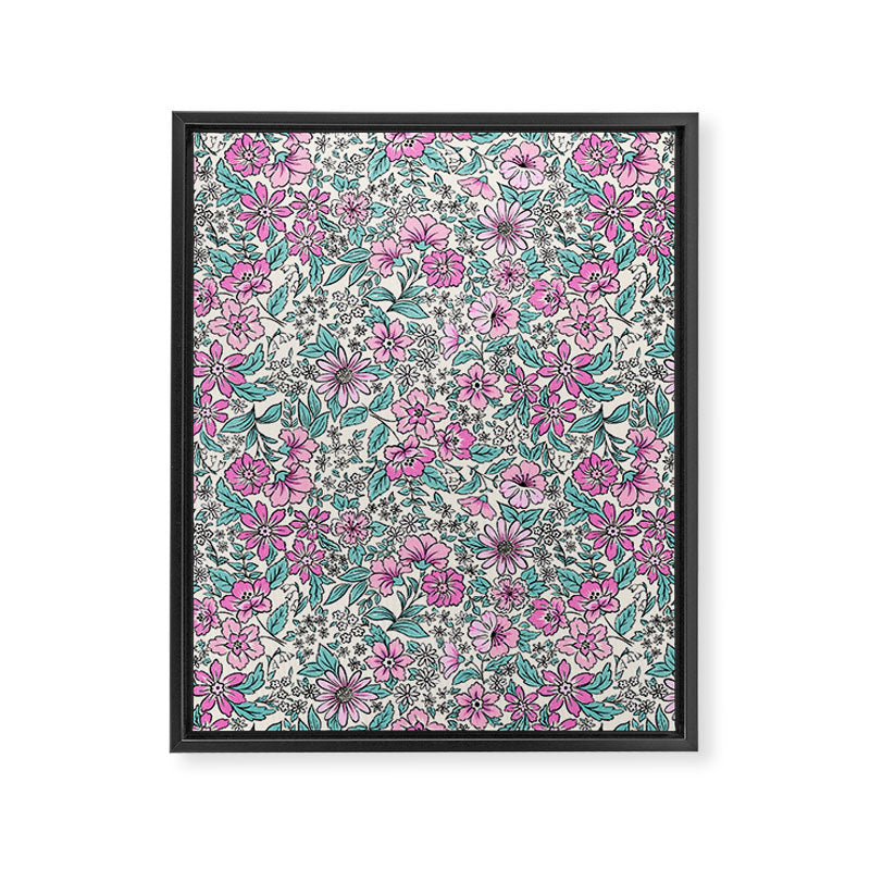 Posey - purple Framed Canvas Print Gallery Image 8