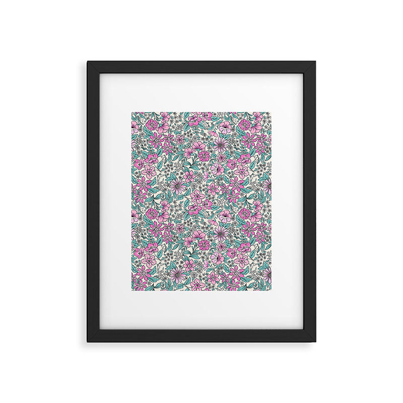 Posey - purple Framed Art Print Gallery Image 6