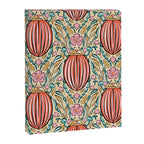 Retro Floral Beetle - pink red gold and teal Canvas Print Gallery Image 8
