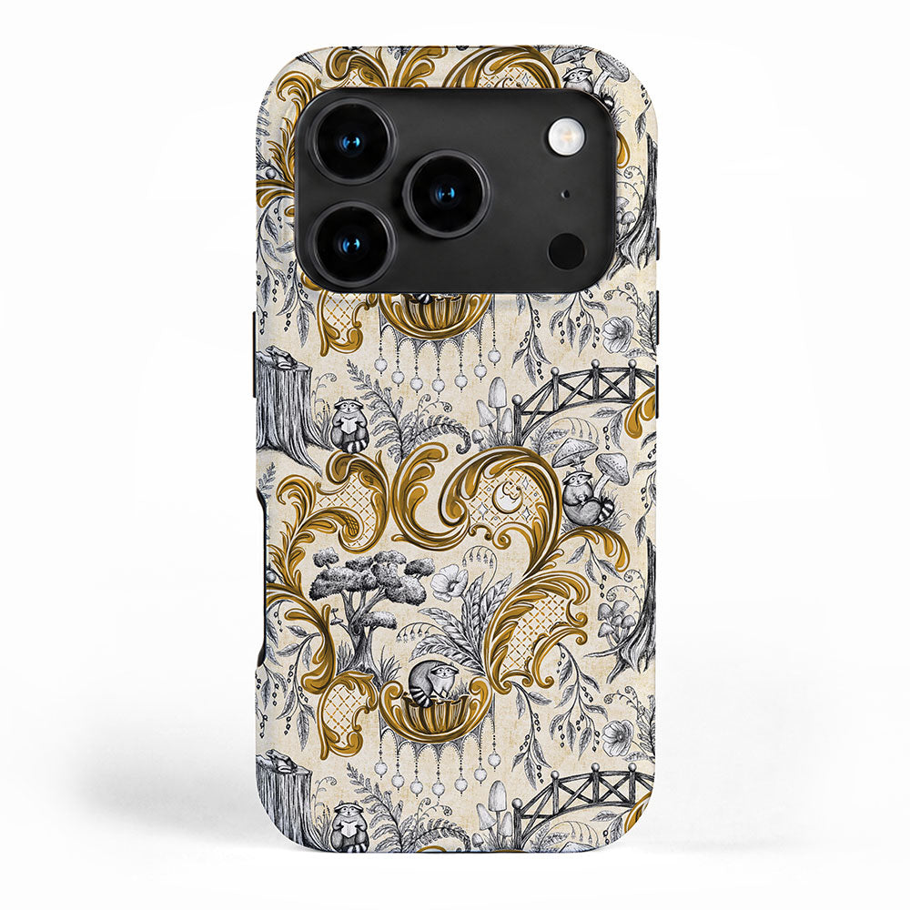 Rococo Raccoons - gold iPhone Case Gallery Image 1