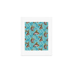 Rodeo Frogs - Aqua Art Print Gallery Image 1