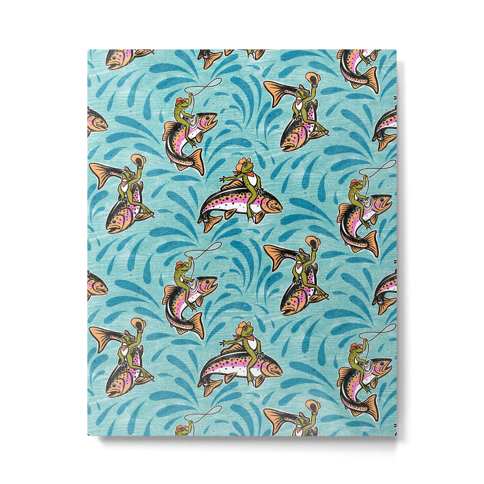 Rodeo Frogs - Aqua Metal Print Gallery Image 6