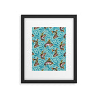 Rodeo Frogs - Aqua Framed Art Print Gallery Image 4