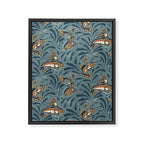 Rodeo Frogs - Blue Framed Canvas Print Gallery Image 8